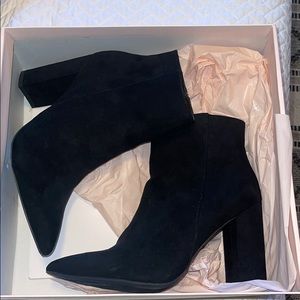 JustFab Suede Booties
